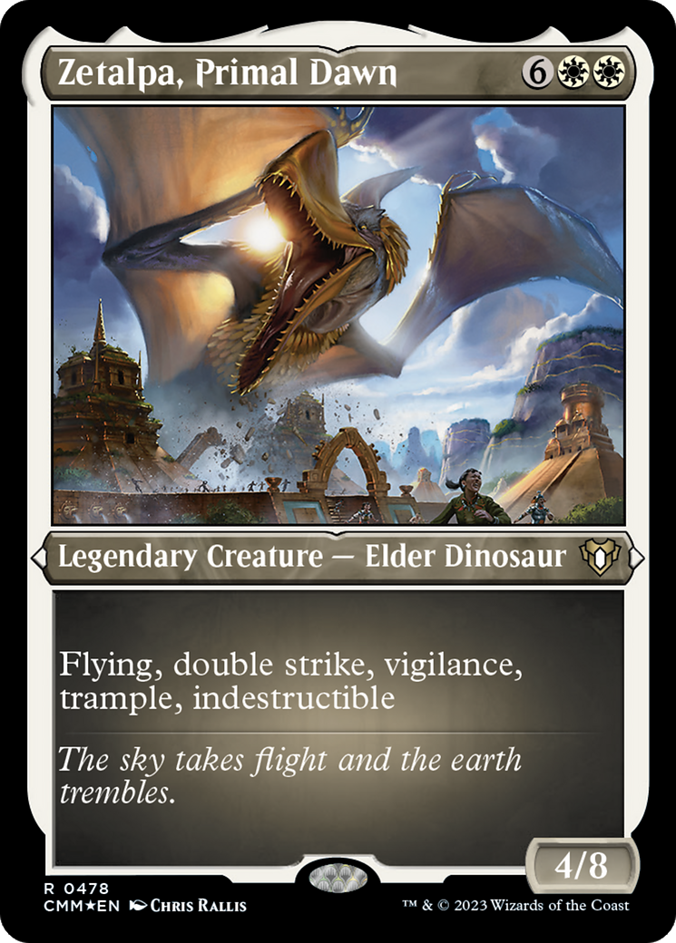 Zetalpa, Primal Dawn (CMM-478) [Commander Masters] Etched Foil MTG Single Wizards of the Coast