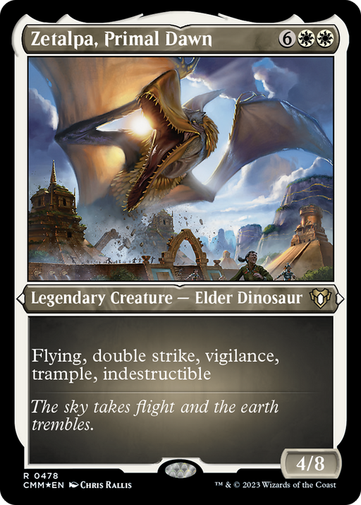 Zetalpa, Primal Dawn (CMM-478) [Commander Masters] Etched Foil MTG Single Wizards of the Coast