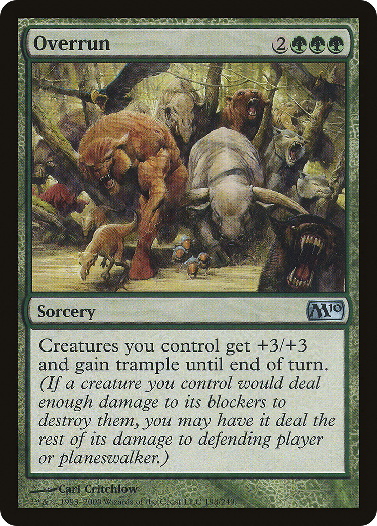 Overrun (M10-198) [Magic 2010] MTG Single Wizards of the Coast