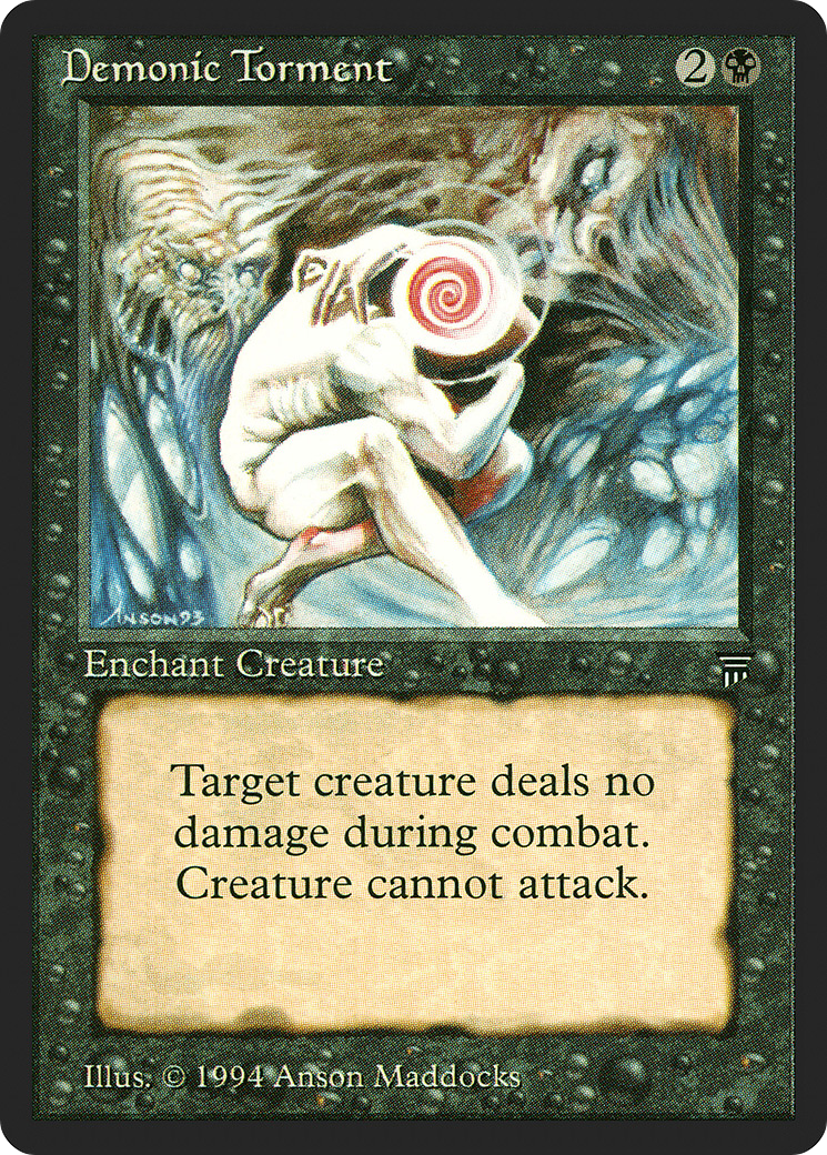 Demonic Torment (LEG-) [Oldschool] Legends MTG Single Wizards of the Coast