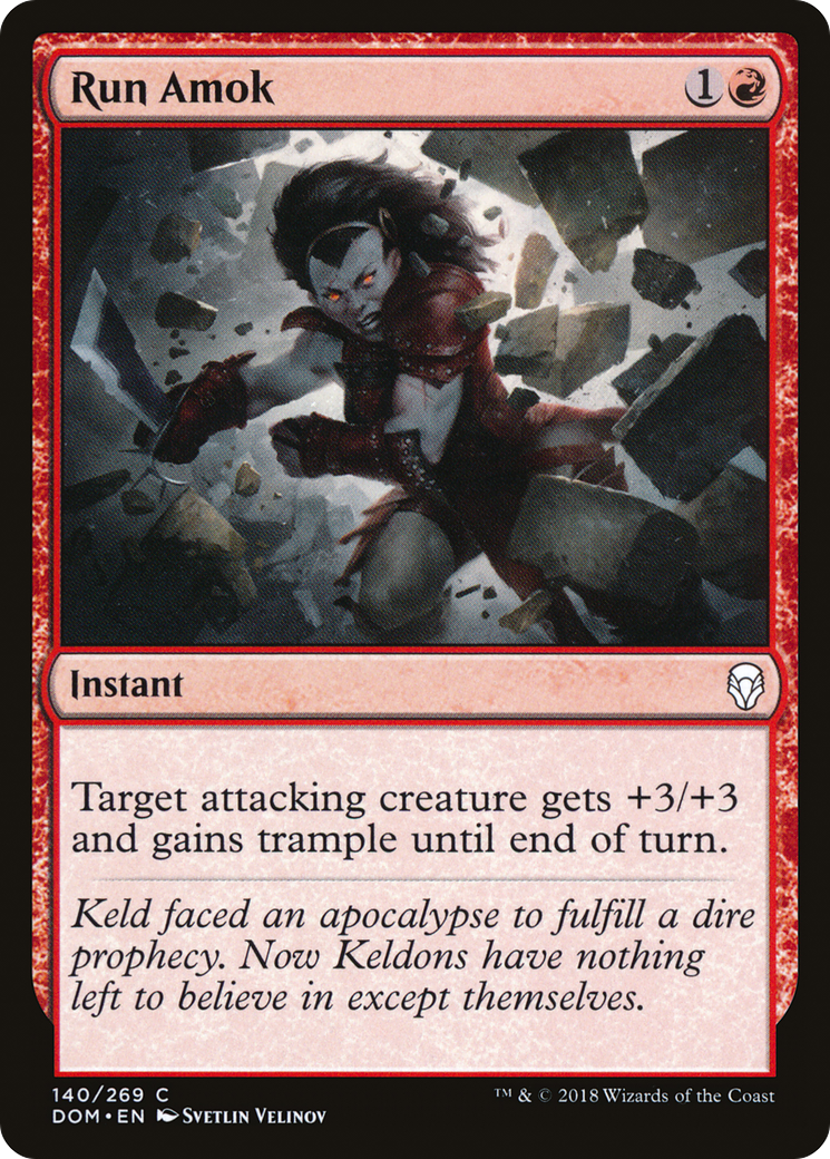 Run Amok (DOM-140) [Dominaria] MTG Single Wizards of the Coast