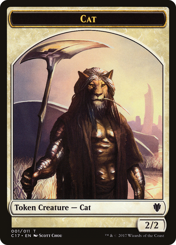 Cat (TC17-001) [Tokens] Commander 2017 Tokens MTG Single Wizards of the Coast