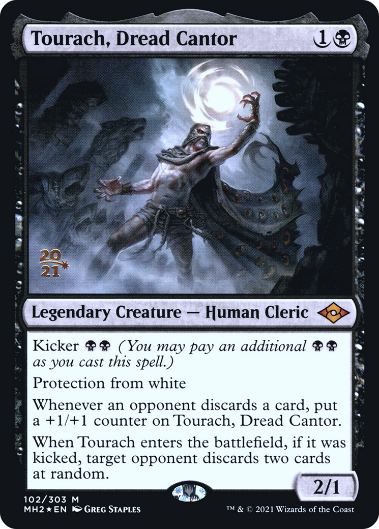 Tourach, Dread Cantor (PRE-102) [Modern Horizons 2 Promos] Foil MTG Single Magic: The Gathering