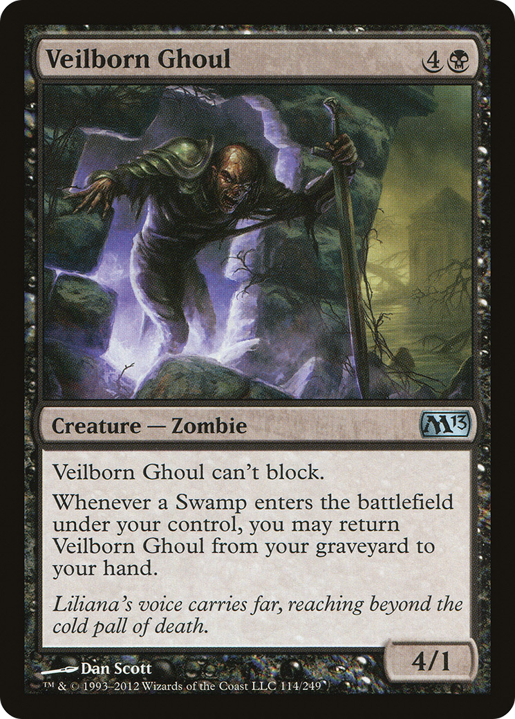 Veilborn Ghoul (M13-114) [Magic 2013] Foil MTG Single Wizards of the Coast