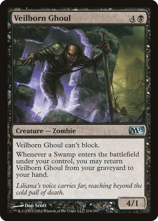 Veilborn Ghoul (M13-114) [Magic 2013] Foil MTG Single Wizards of the Coast