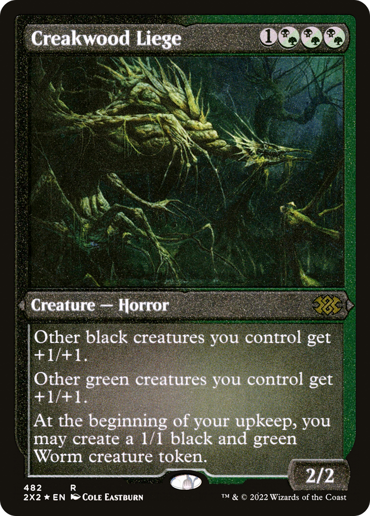 Creakwood Liege (Foil Etched) (2X2-482) [Double Masters 2022] Foil MTG Single Wizards of the Coast