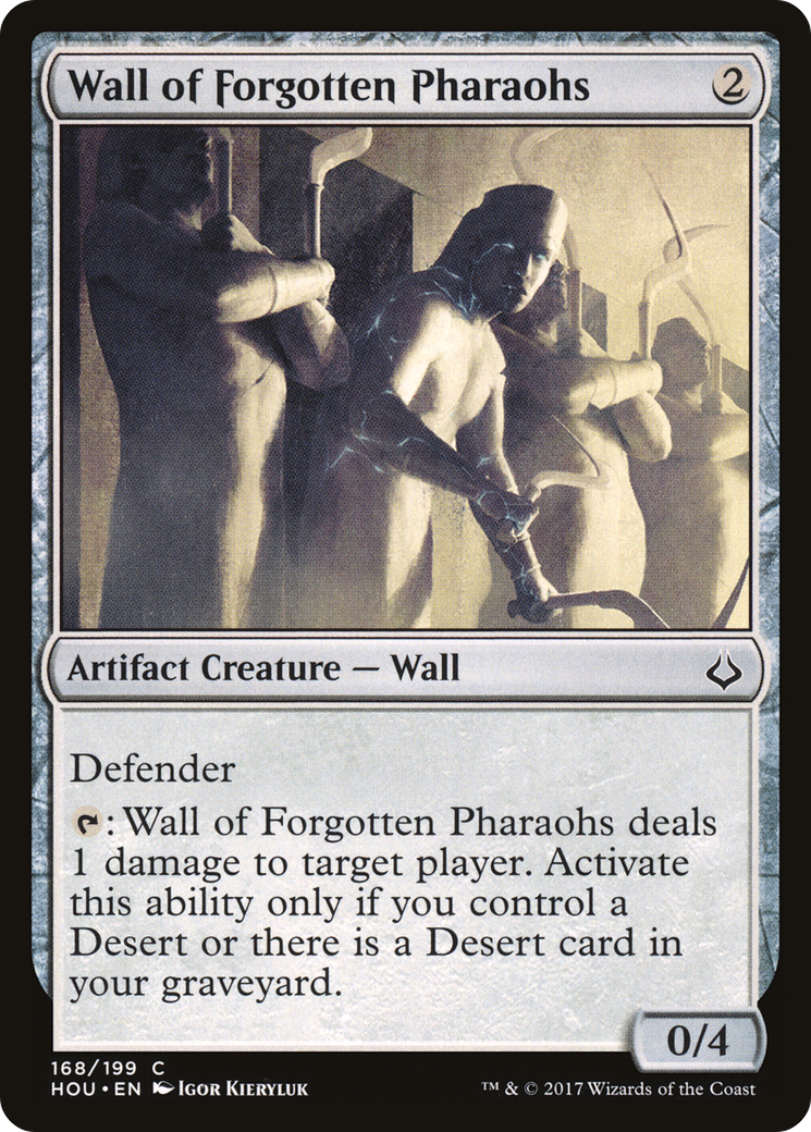 Wall of Forgotten Pharaohs (HOU-168) [Hour of Devastation] Foil MTG Single Wizards of the Coast