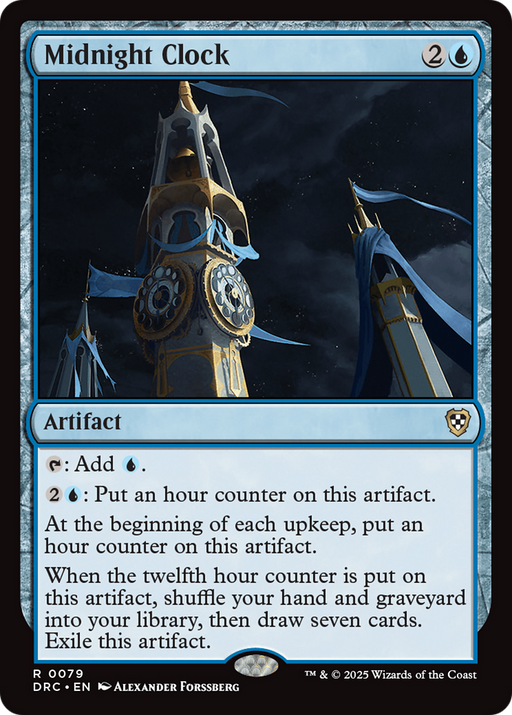 Midnight Clock (DRC-079) [Commander: Aetherdrift] MTG Single Wizards of the Coast