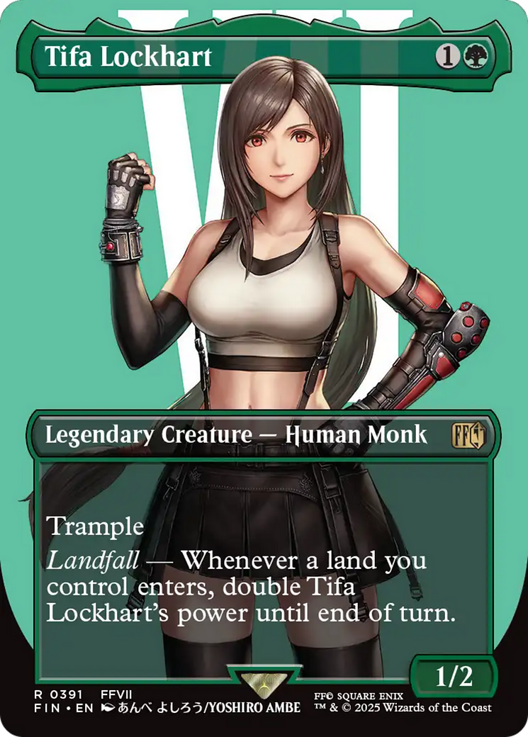 Tifa Lockhart (FIN-391) [FINAL FANTASY] (Borderless) Foil MTG Single Wizards of the Coast
