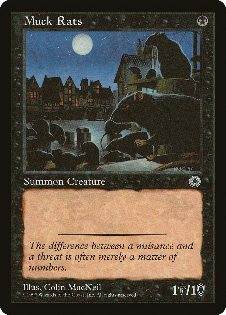 Muck Rats (POR-102) [Misc] Portal MTG Single Wizards of the Coast