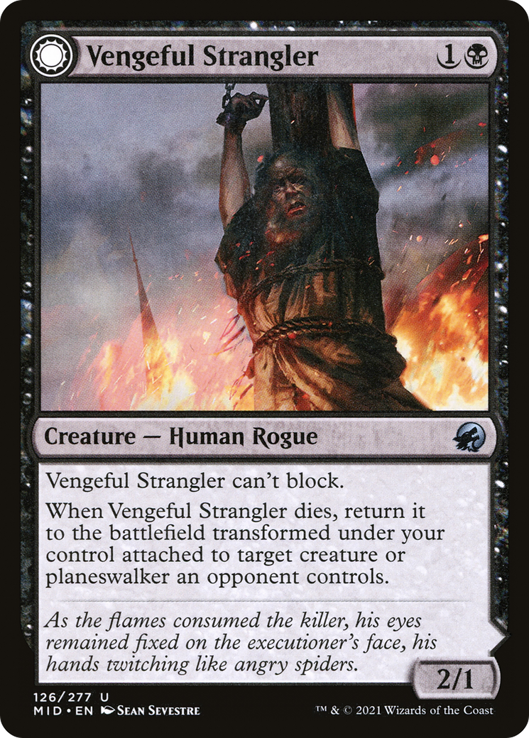 Vengeful Strangler (MID-126) [Innistrad: Midnight Hunt] MTG Single Wizards of the Coast
