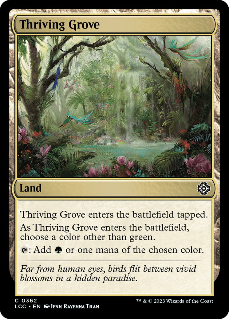 Thriving Grove (LCC-362) [The Lost Caverns of Ixalan Commander] MTG Single Wizards of the Coast