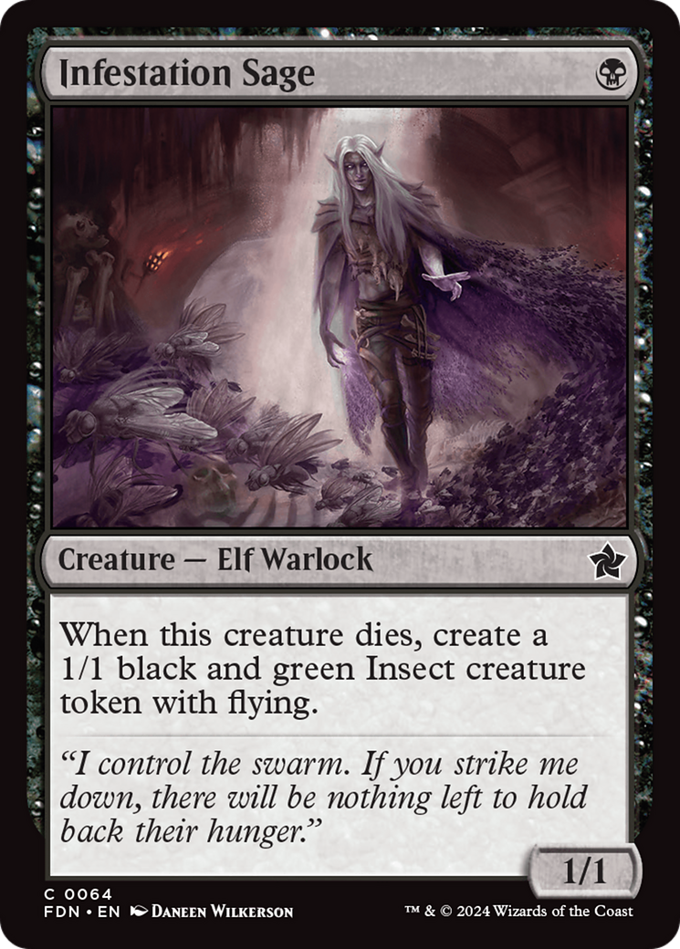 Infestation Sage (FDN-064) [Foundations] Foil MTG Single Wizards of the Coast