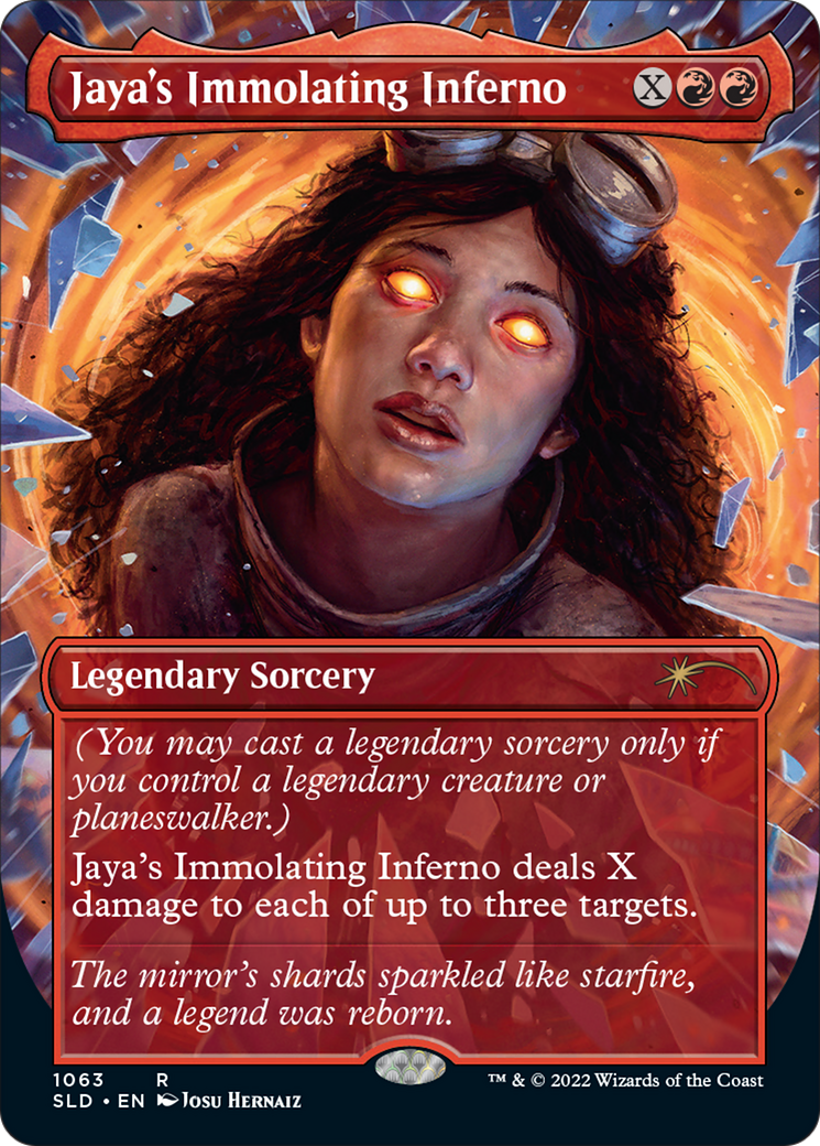 Jaya's Immolating Inferno (SLD-1063) [Secret Lair] Drop (Borderless) Foil MTG Single Wizards of the Coast