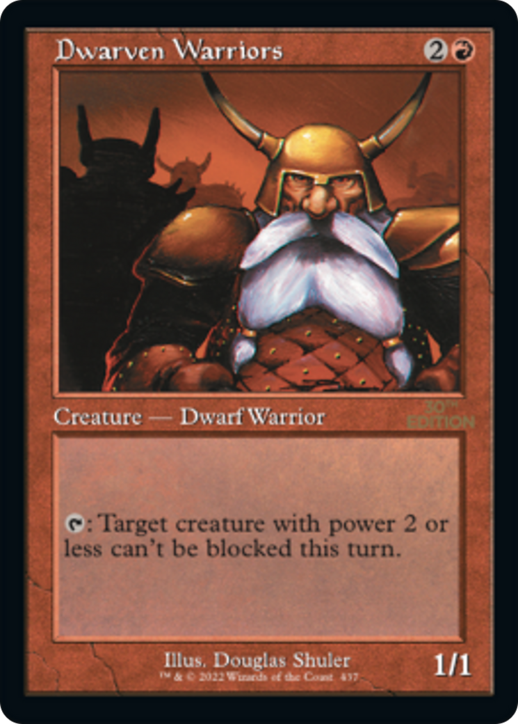 Dwarven Warriors (30A-437) [30th Anniversary Edition] MTG Single Wizards of the Coast