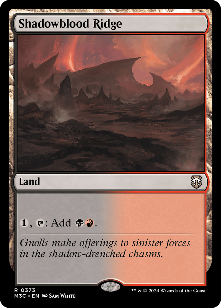 Shadowblood Ridge (M3C-373) [Modern Horizons 3 Commander] MTG Single Wizards of the Coast