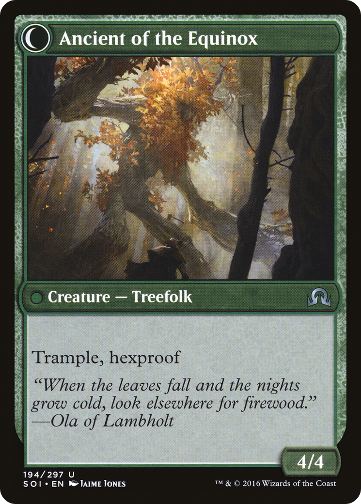 Autumnal Gloom (SOI-194) [Shadows over Innistrad] Foil MTG Single Wizards of the Coast