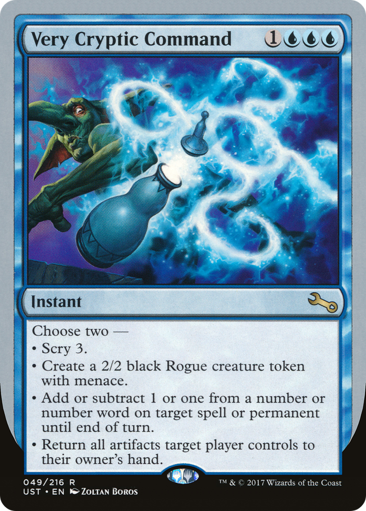 Very Cryptic Command (F) (UST-049) [Unstable] Foil MTG Single Wizards of the Coast
