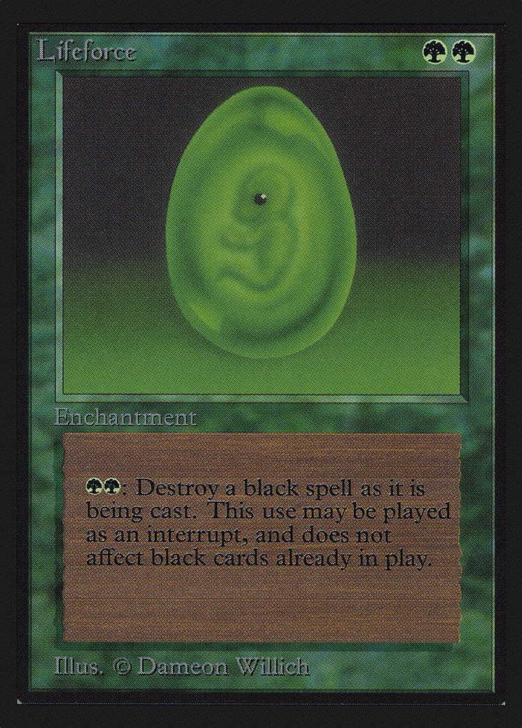 Lifeforce (CED-207) [Collectors' Edition] MTG Single Wizards of the Coast