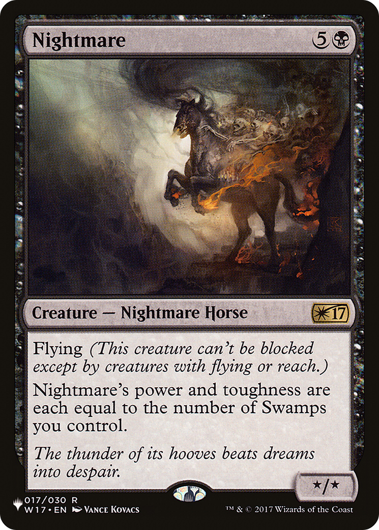 Nightmare (LIST-W17-17) [Mystery Booster] The List MTG Single Wizards of the Coast