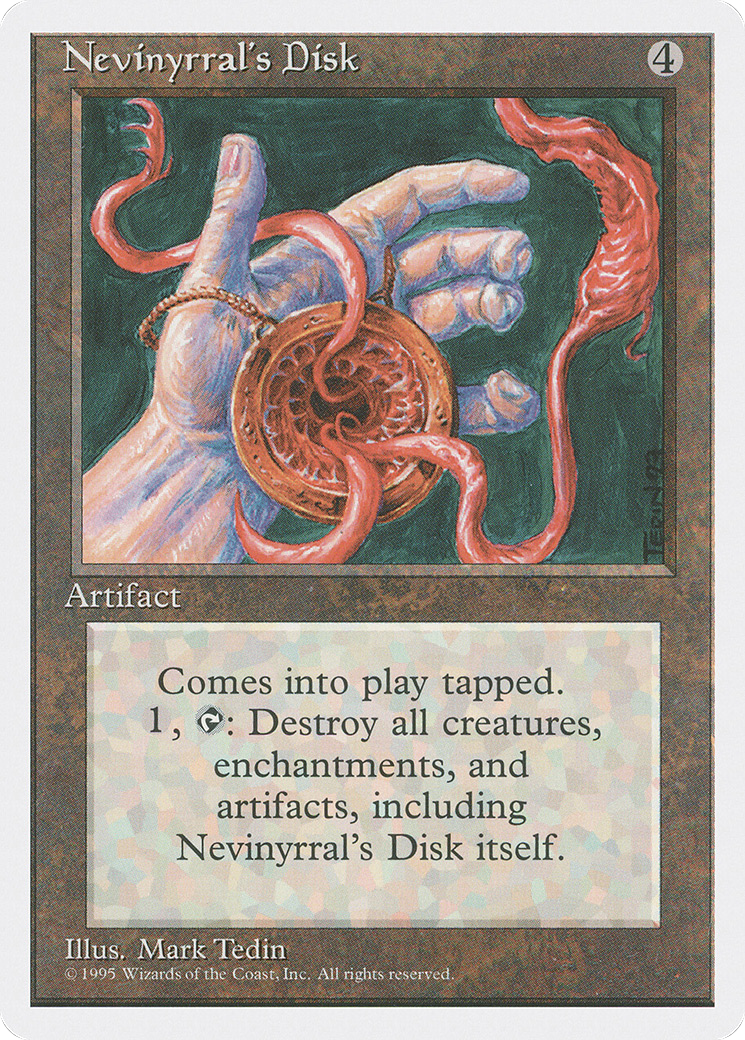 Nevinyrral's Disk (4ED-338) [Fourth Edition] MTG Single Wizards of the Coast