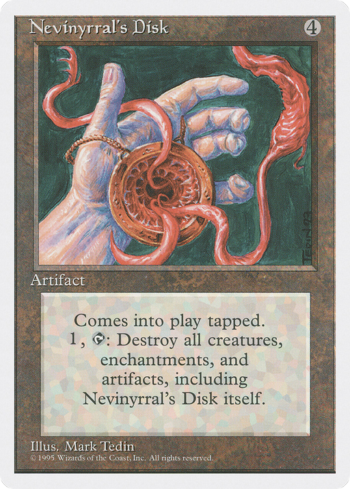 Nevinyrral's Disk (4ED-338) [Fourth Edition] MTG Single Wizards of the Coast