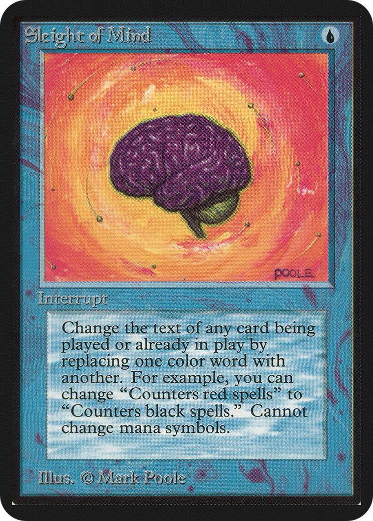 Sleight of Mind (LEA-) [Oldschool] Limited Edition Alpha MTG Single Wizards of the Coast