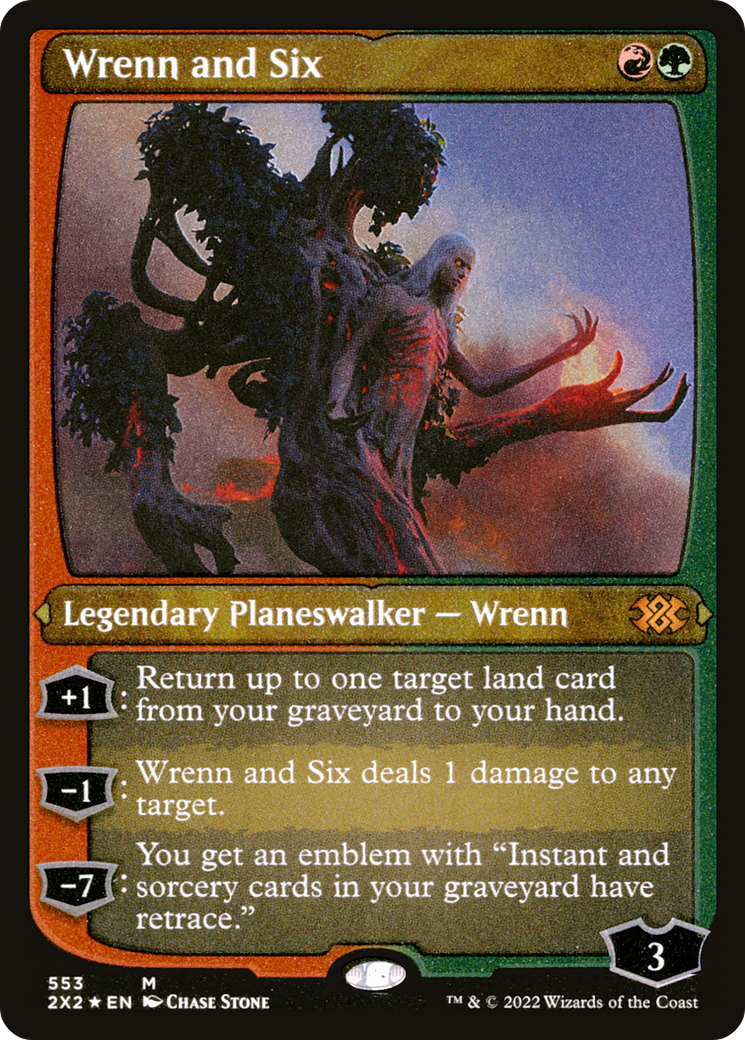 Wrenn and Six (Foil Etched) (2X2-553) [Double Masters 2022] Foil MTG Single Wizards of the Coast