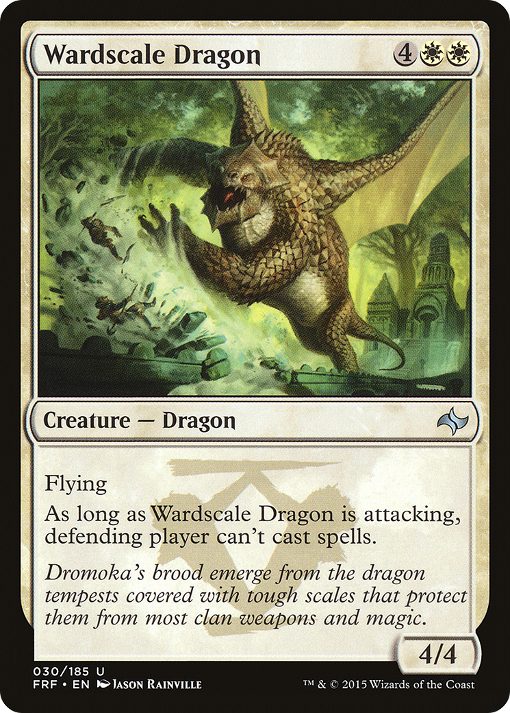 Wardscale Dragon (FRF-030) [Fate Reforged] MTG Single Wizards of the Coast
