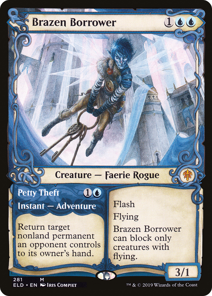 Brazen Borrower (ELD-281) [Throne of Eldraine] (Showcase) Foil MTG Single Wizards of the Coast