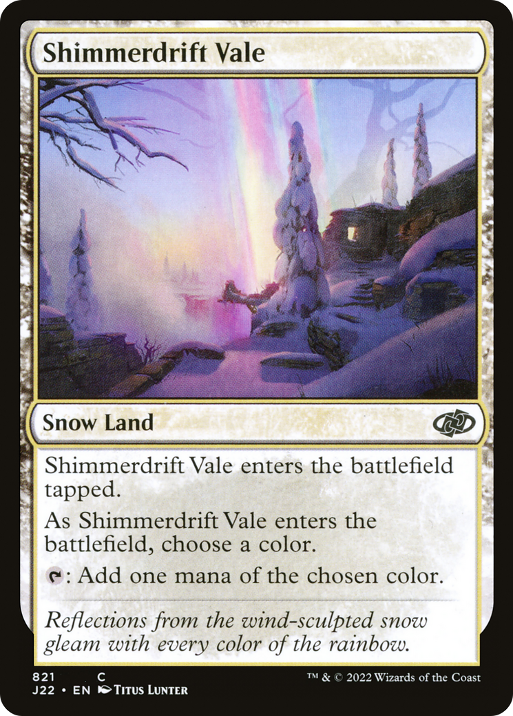 Shimmerdrift Vale (J22-821) [Jumpstart 2022] MTG Single Wizards of the Coast