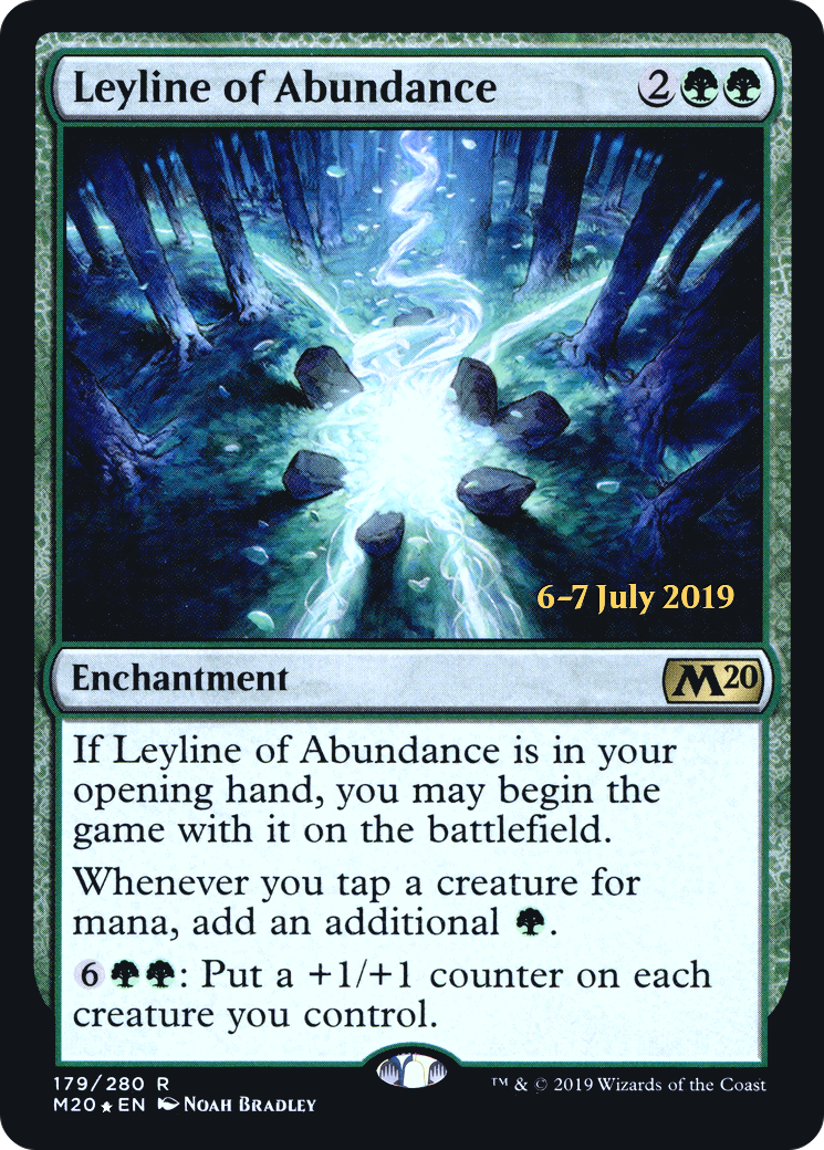 Leyline of Abundance (PRE-179) [Core Set 2020 Promos] Foil MTG Single Wizards of the Coast