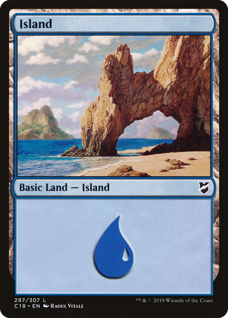 Island (C18-297) [Commander 2018] MTG Single Wizards of the Coast