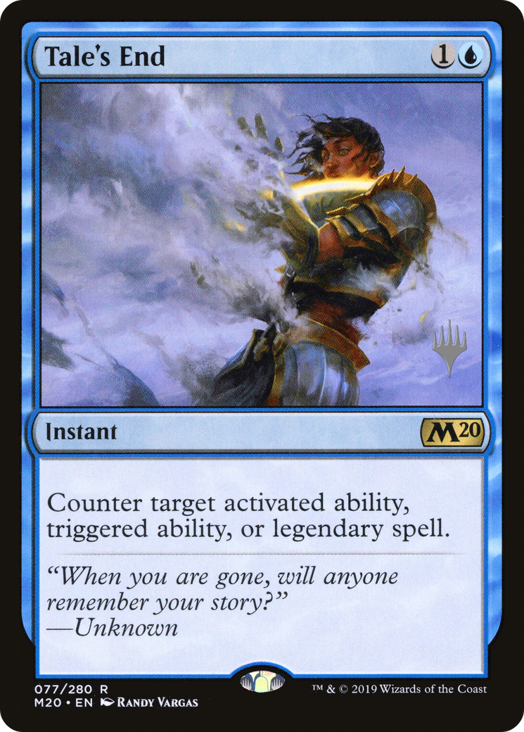 Tale's End (PPM20-77P) [Core Set 2020 Promos] Foil MTG Single Wizards of the Coast