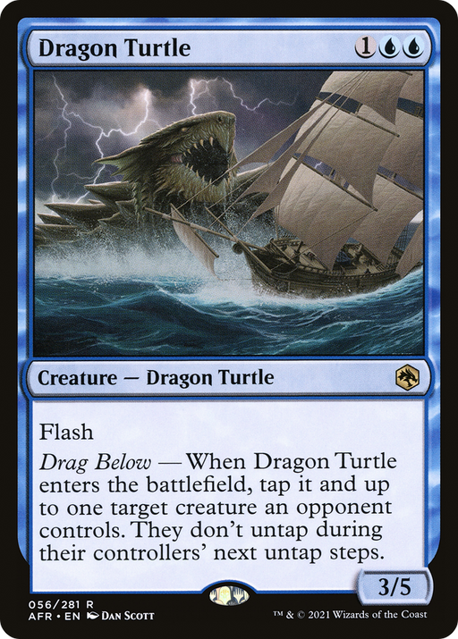 Dragon Turtle (AFR-056) [Adventures in the Forgotten Realms] Foil MTG Single Wizards of the Coast