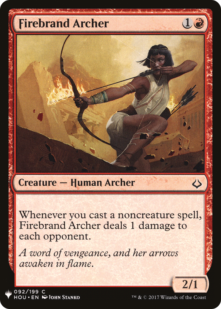 Firebrand Archer (LIST-092) [Mystery Booster] The List MTG Single Wizards of the Coast