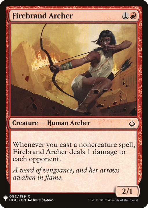 Firebrand Archer (LIST-092) [Mystery Booster] The List MTG Single Wizards of the Coast