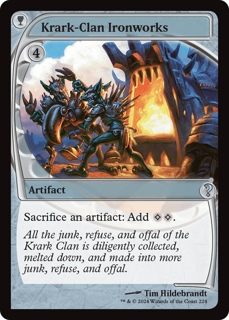 Krark-Clan Ironworks (Future Sight) (MB2-224) [Mystery Booster] Mystery Booster 2 Foil MTG Single Wizards of the Coast
