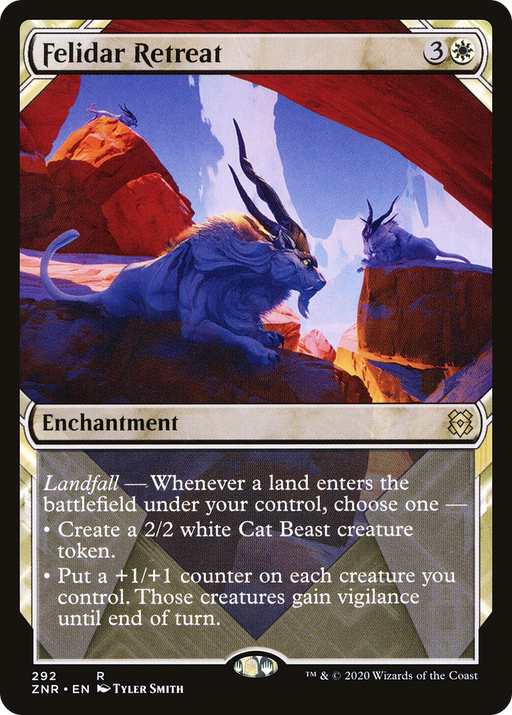 Felidar Retreat (ZNR-292) [Zendikar Rising] (Showcase) MTG Single Wizards of the Coast