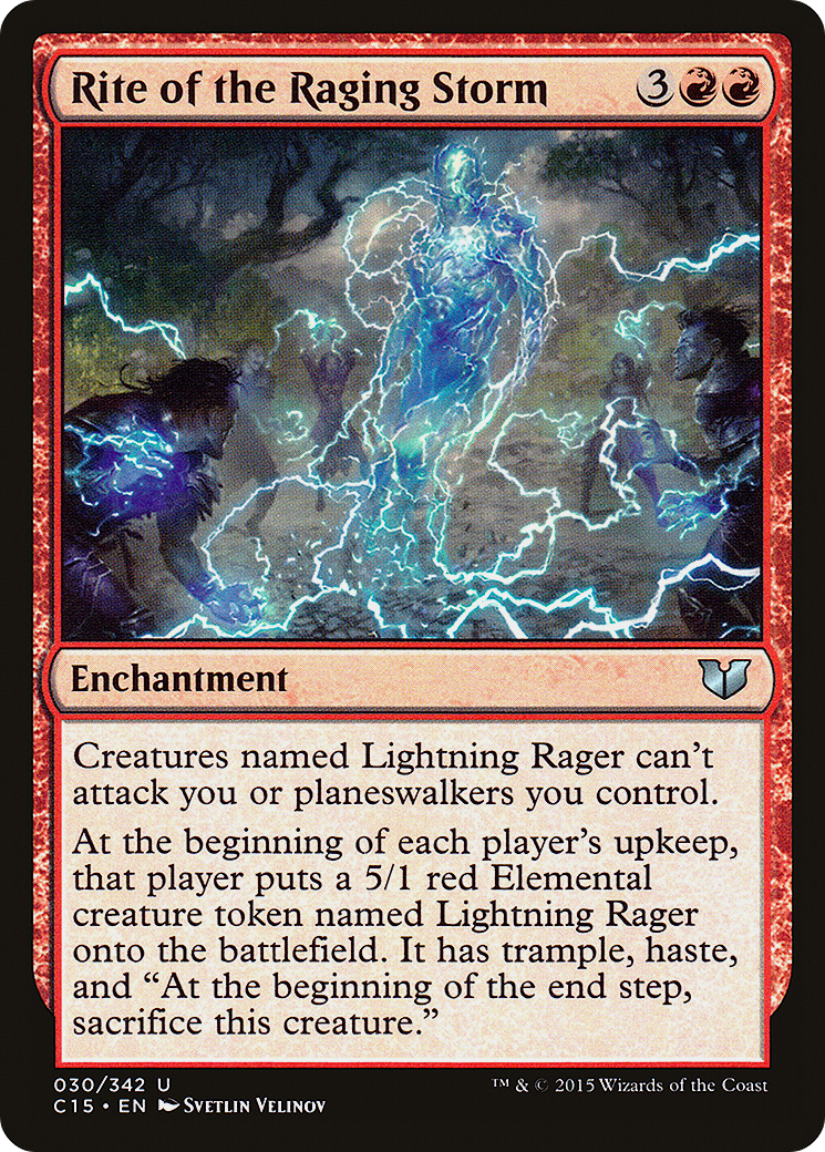 Rite of the Raging Storm (C15-030) [Commander 2015] MTG Single Wizards of the Coast