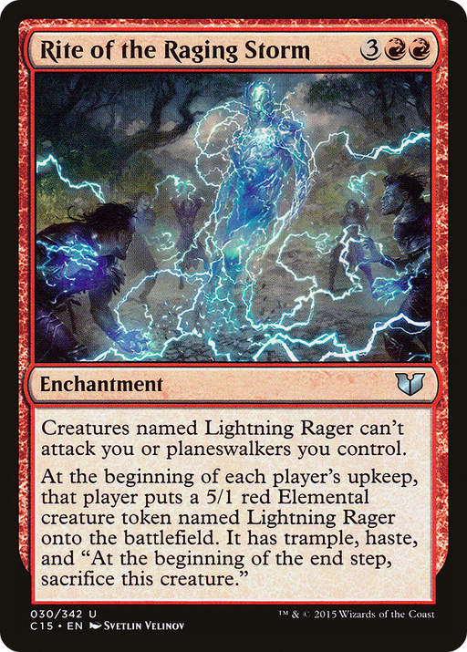 Rite of the Raging Storm (C15-030) [Commander 2015] MTG Single Wizards of the Coast