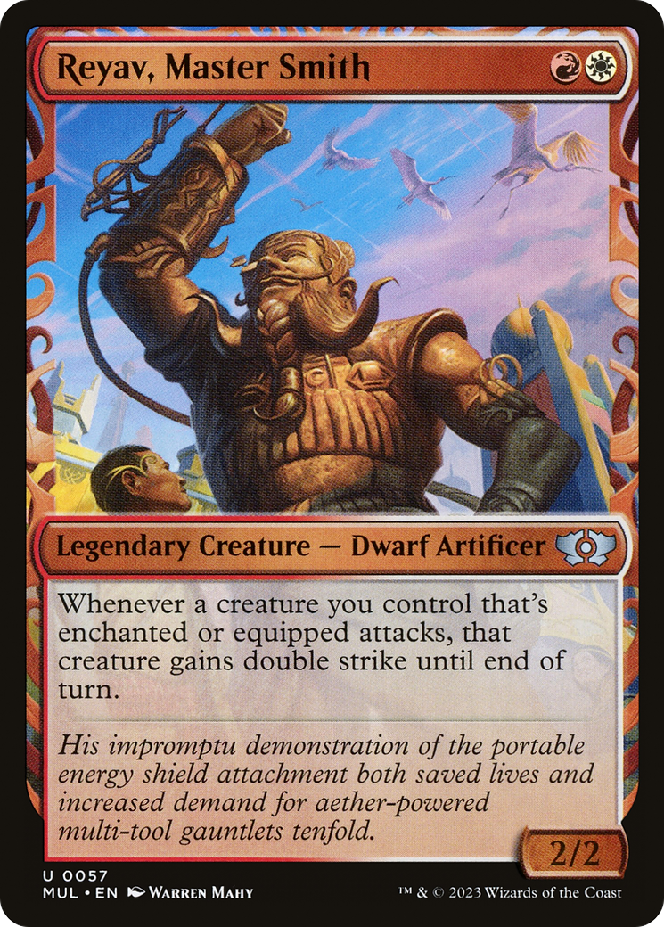 Reyav, Master Smith (MUL-057) [Multiverse Legends] (Showcase) MTG Single Wizards of the Coast