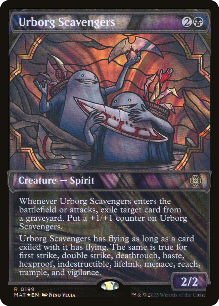 Urborg Scavengers (Halo Foil) (MAT-199) [March of the Machine: The Aftermath] (Showcase) Foil MTG Single Wizards of the Coast