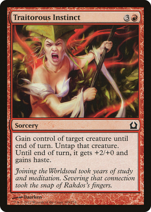 Traitorous Instinct (RTR-109) [Return to Ravnica] Foil MTG Single Wizards of the Coast