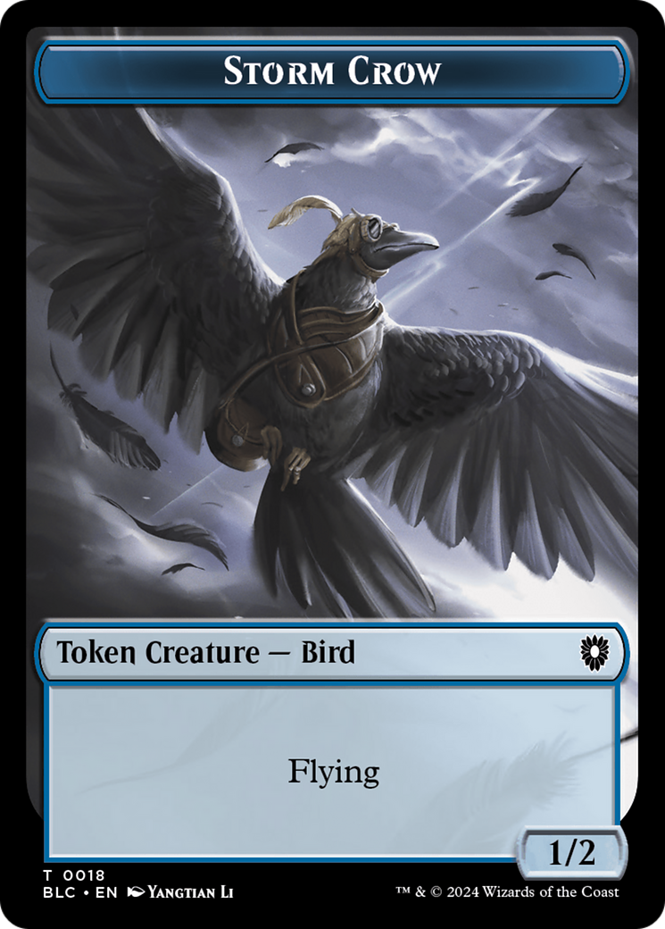 Storm Crow (TBLC-018) [Tokens] Bloomburrow Commander Tokens MTG Single Wizards of the Coast