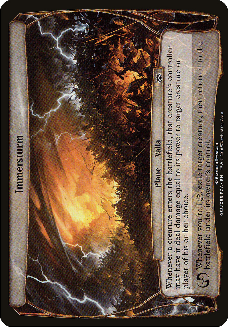 Immersturm (Planechase Anthology) (OVER-) [Oversized] Planechase Anthology Planes MTG Single Wizards of the Coast