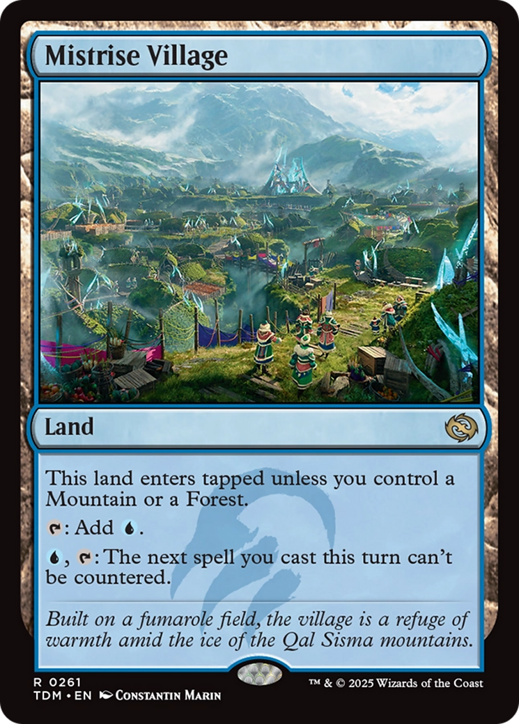 Mistrise Village (TDM-261) [Tarkir: Dragonstorm] Foil MTG Single Wizards of the Coast