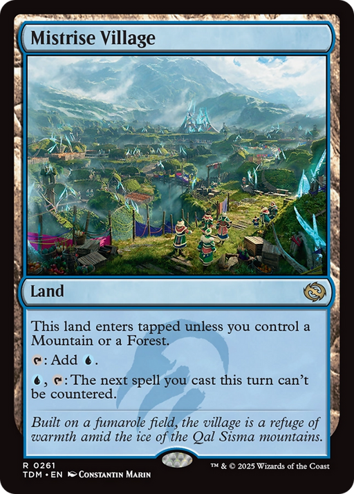 Mistrise Village (TDM-261) [Tarkir: Dragonstorm] MTG Single Wizards of the Coast