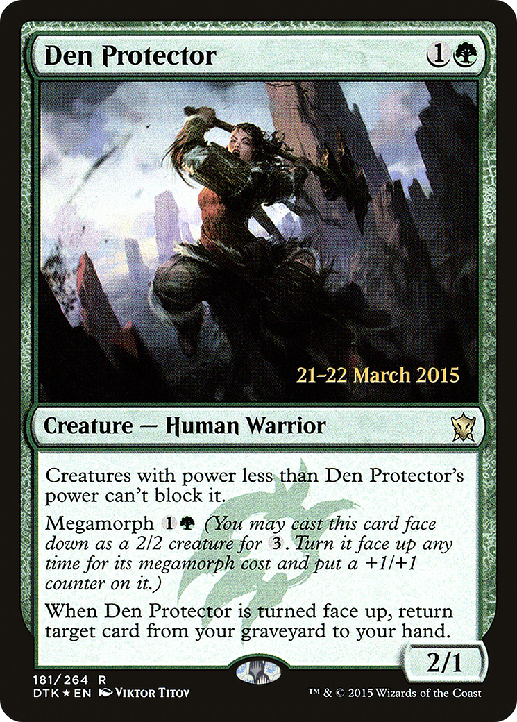 Den Protector [Dragons of Tarkir Prerelease Promos] MTG Single Magic: The Gathering