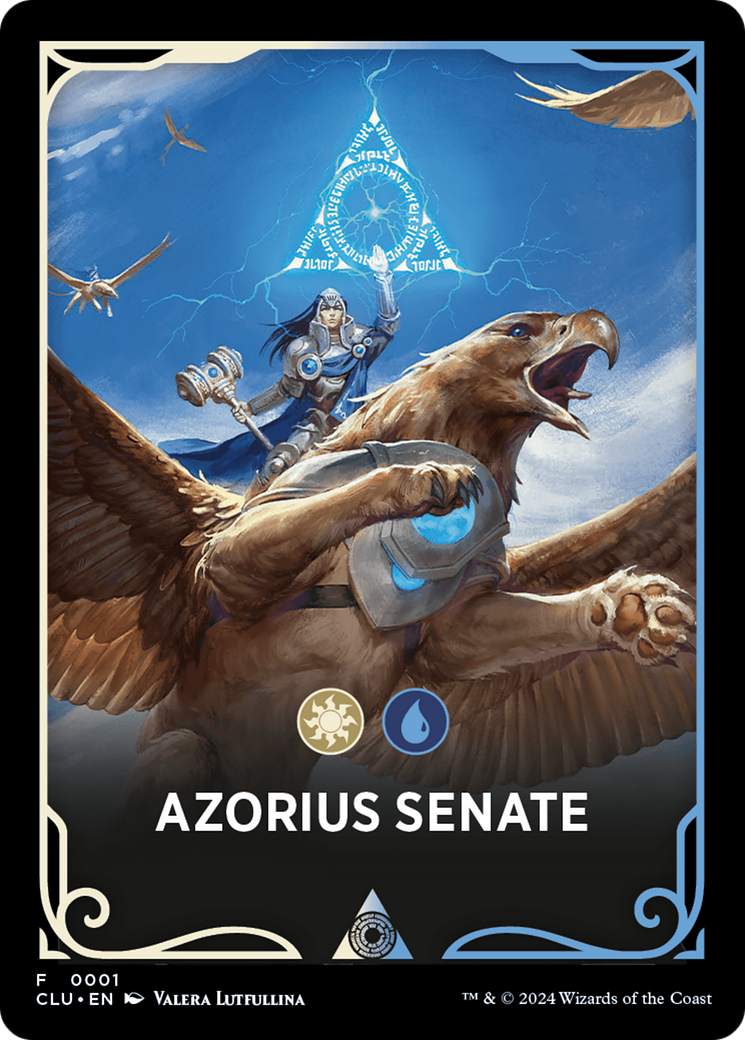 Azorius Senate (FCLU-001) [Tokens] Ravnica: Clue Edition Front Cards MTG Single Wizards of the Coast